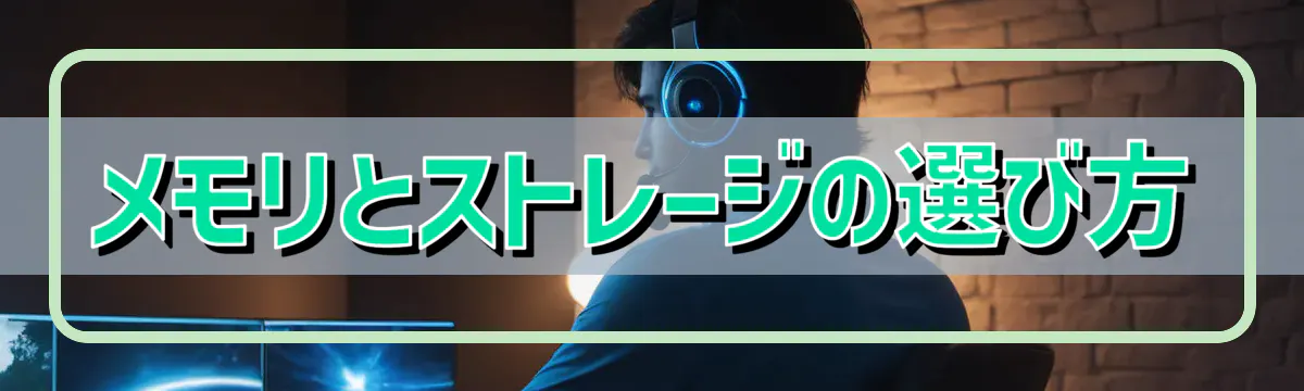 メモリとストレージの選び方