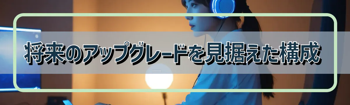 将来のアップグレードを見据えた構成