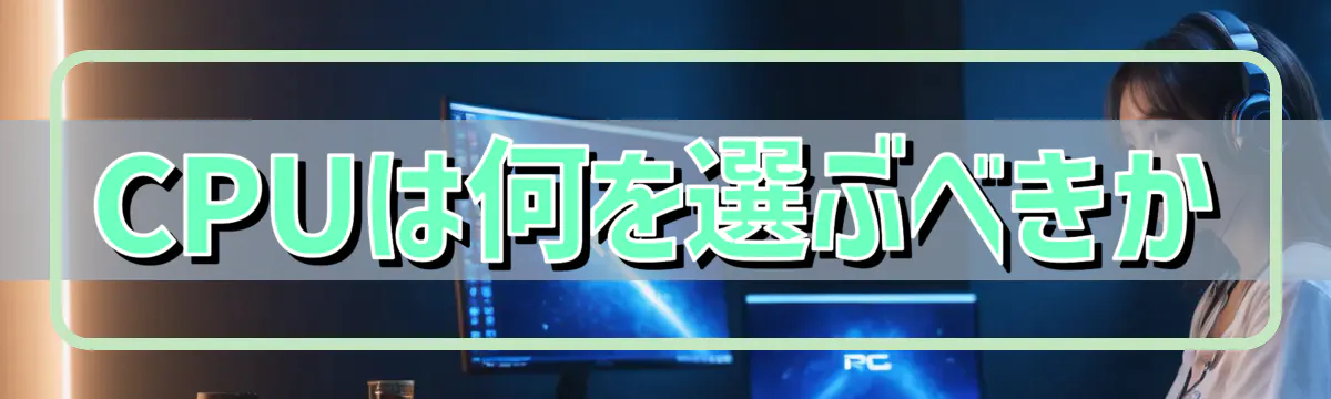 CPUは何を選ぶべきか