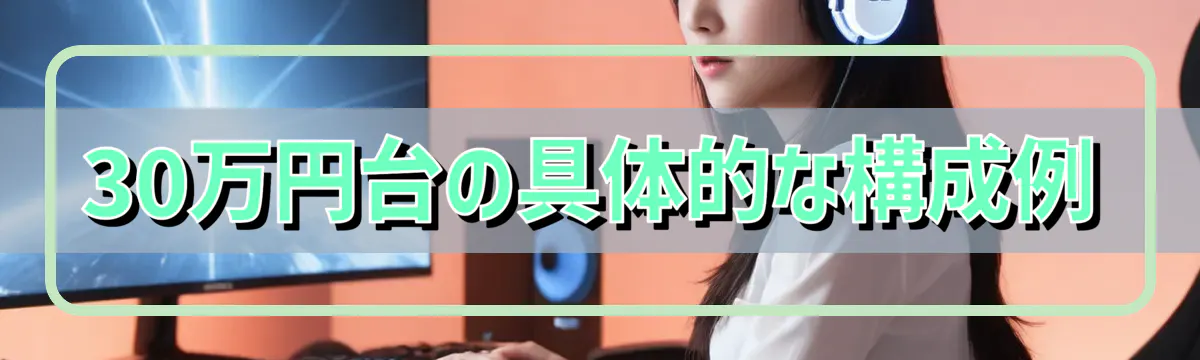 30万円台の具体的な構成例