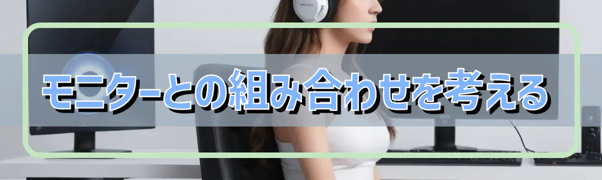 モニターとの組み合わせを考える