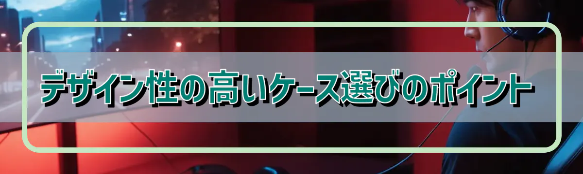 デザイン性の高いケース選びのポイント