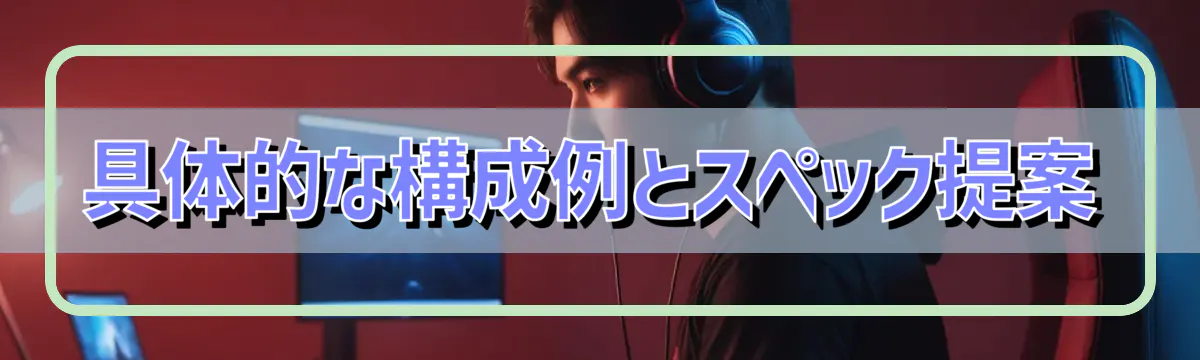 具体的な構成例とスペック提案