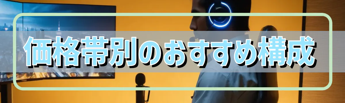 価格帯別のおすすめ構成