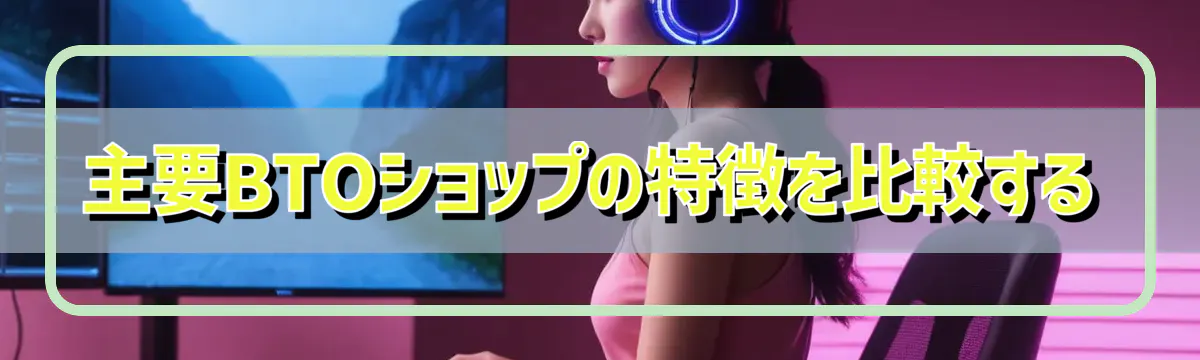 主要BTOショップの特徴を比較する