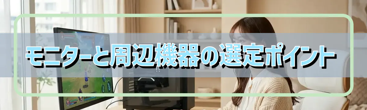 モニターと周辺機器の選定ポイント