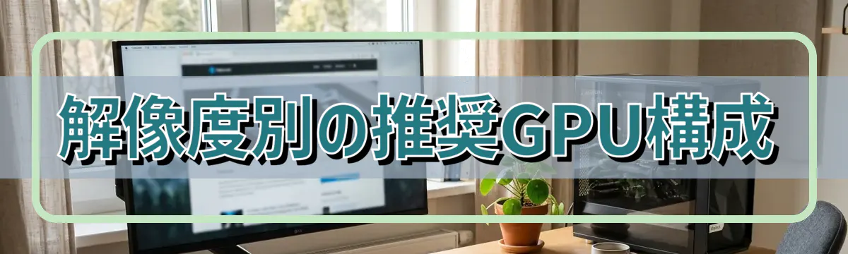 解像度別の推奨GPU構成