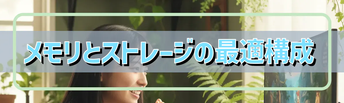 メモリとストレージの最適構成