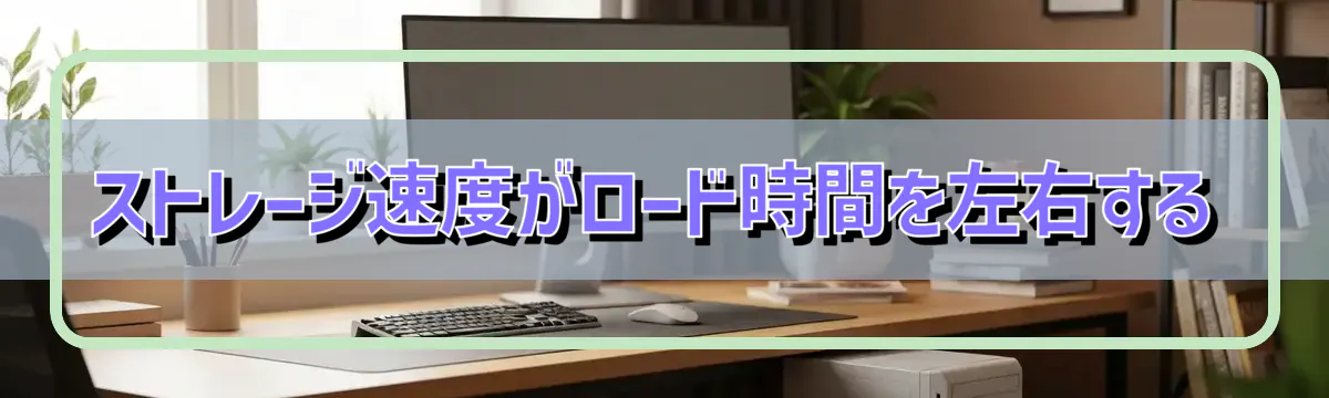 ストレージ速度がロード時間を左右する