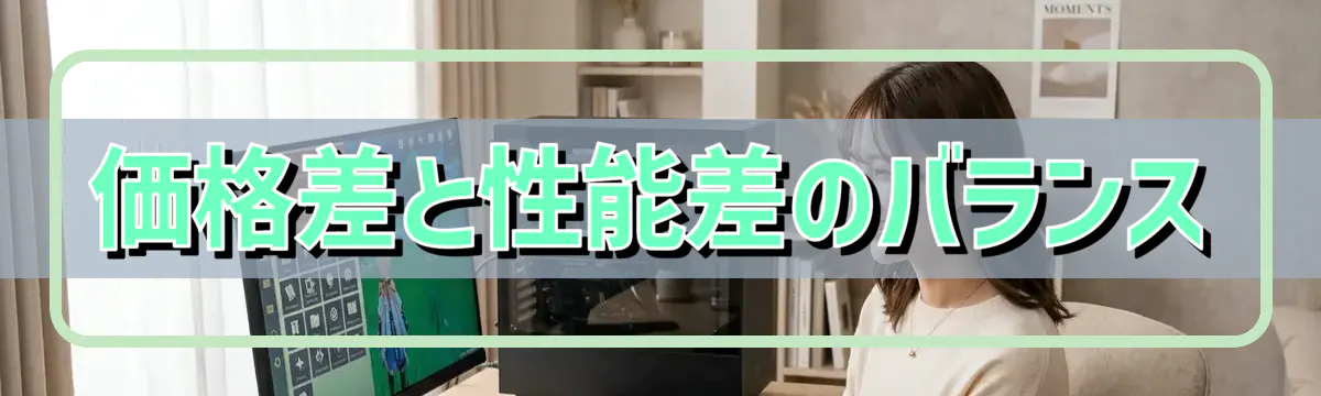 価格差と性能差のバランス