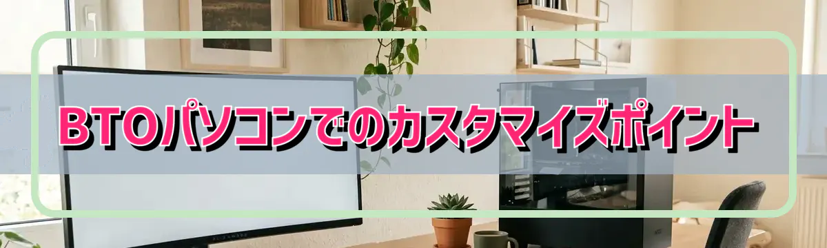BTOパソコンでのカスタマイズポイント