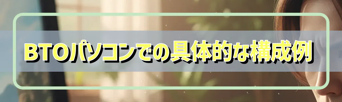 BTOパソコンでの具体的な構成例