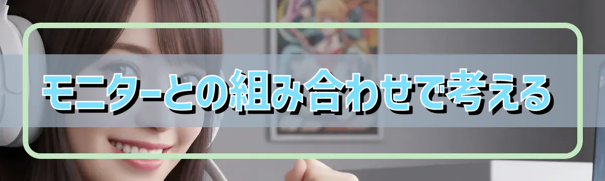 モニターとの組み合わせで考える