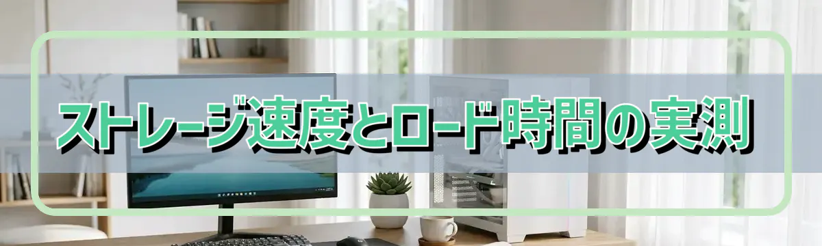 ストレージ速度とロード時間の実測