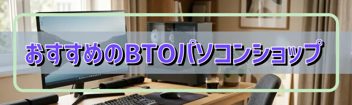 おすすめのBTOパソコンショップ
