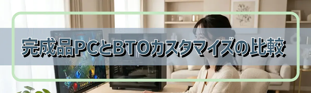 完成品PCとBTOカスタマイズの比較