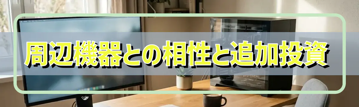 周辺機器との相性と追加投資