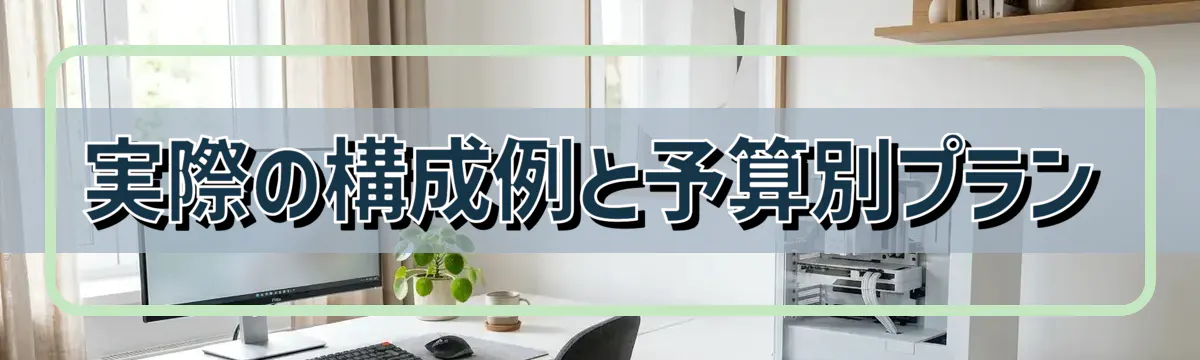 実際の構成例と予算別プラン