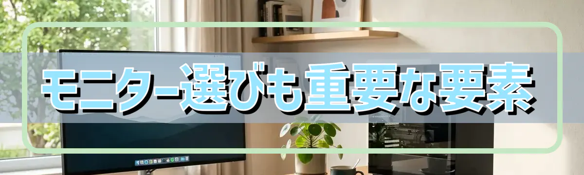 モニター選びも重要な要素