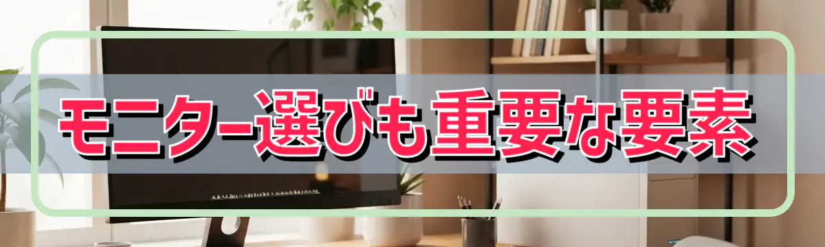 モニター選びも重要な要素