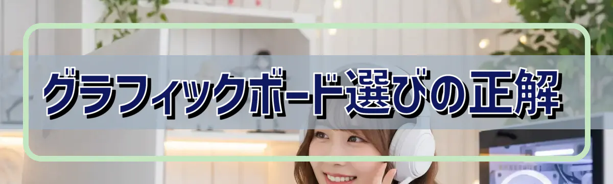 グラフィックボード選びの正解