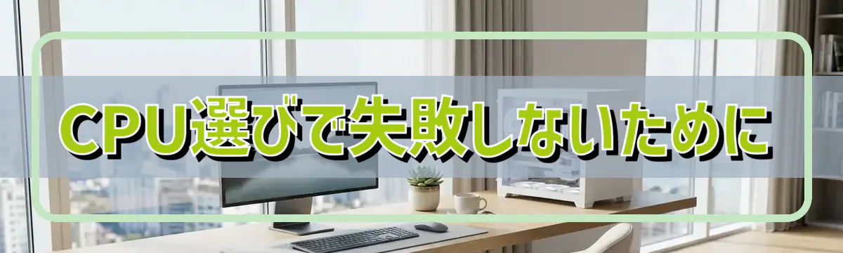 CPU選びで失敗しないために