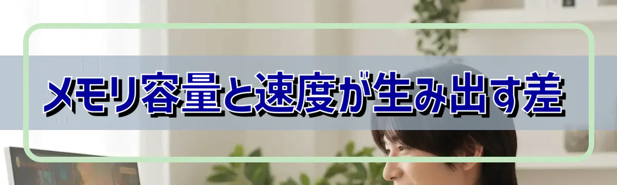 メモリ容量と速度が生み出す差