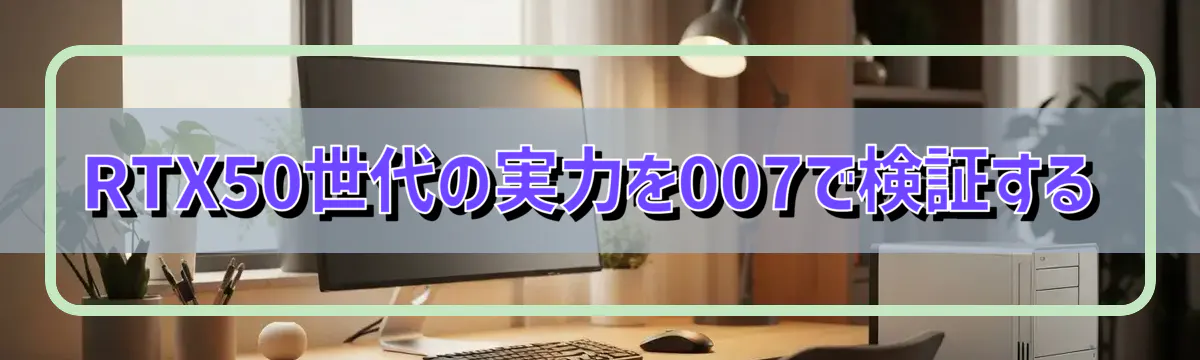 RTX50世代の実力を007で検証する