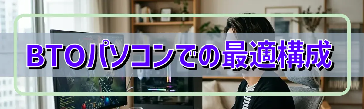 BTOパソコンでの最適構成