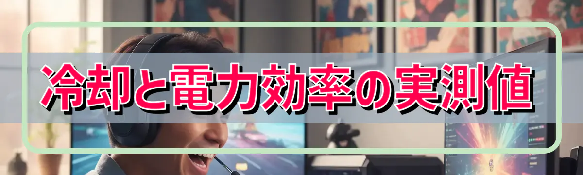 冷却と電力効率の実測値