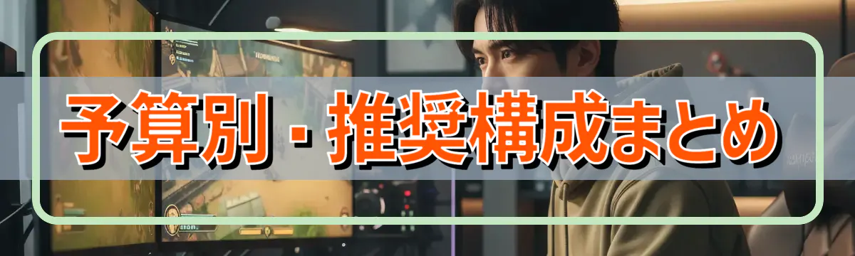 予算別・推奨構成まとめ